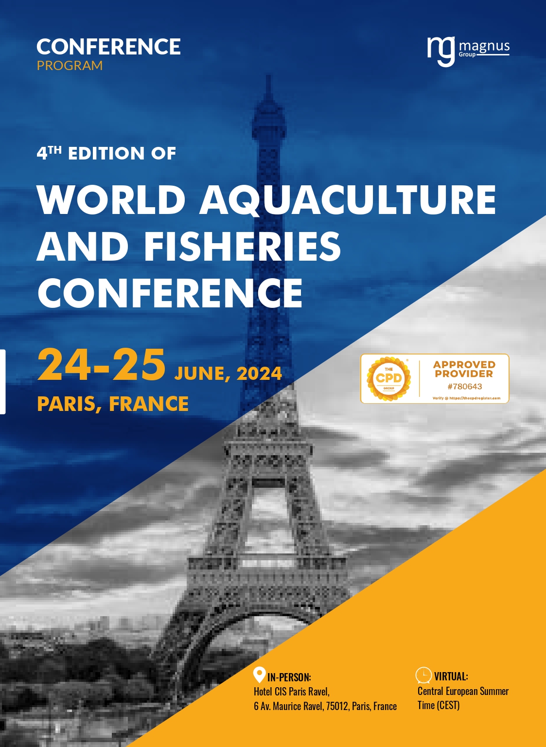 4th Edition of World Aquaculture and Fisheries Conference | Paris, France Program